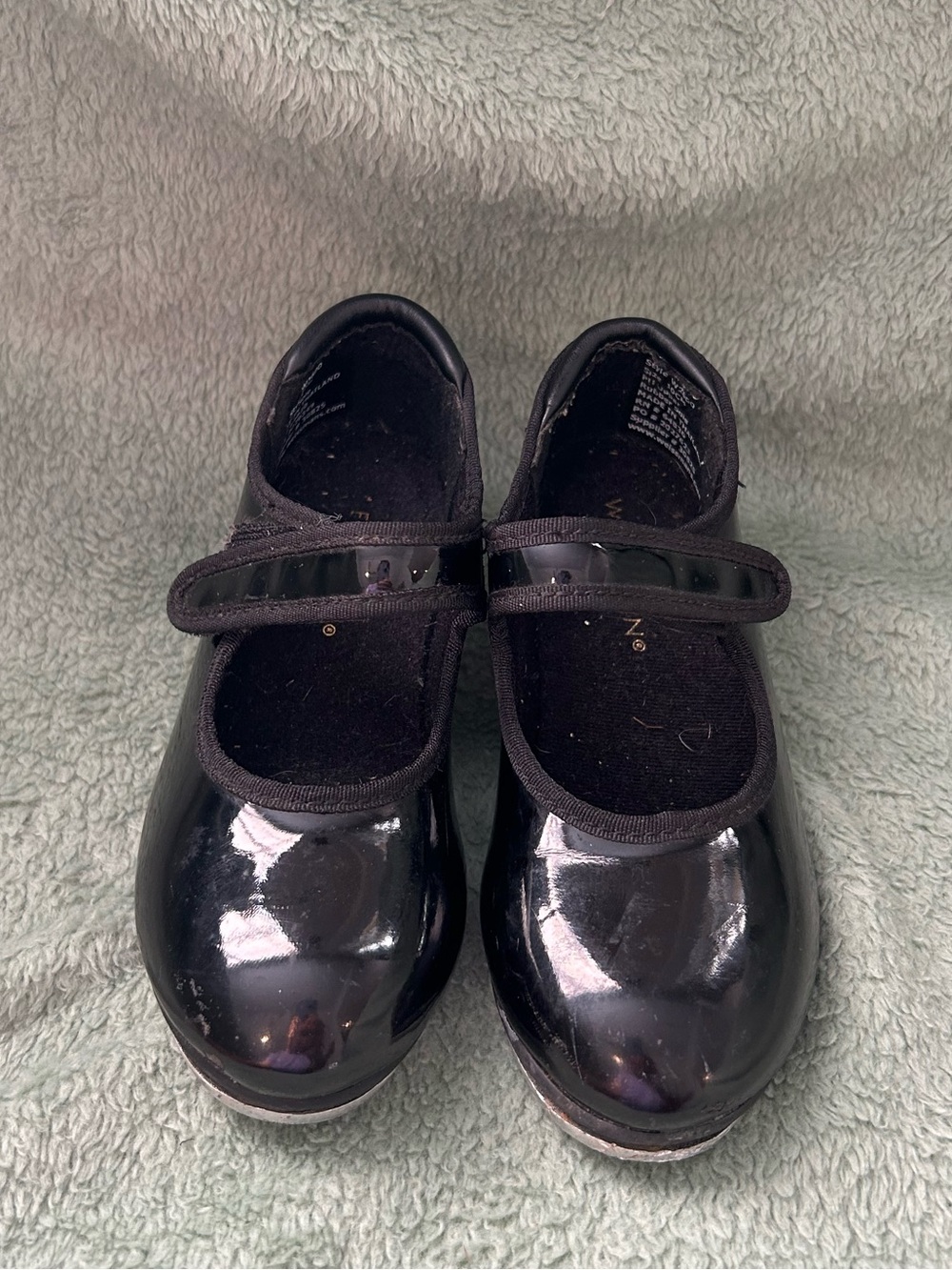 Weissman Black Patent Leather Shiny Mary Jane Tap Dance Shoes Girls Size 10CM

U